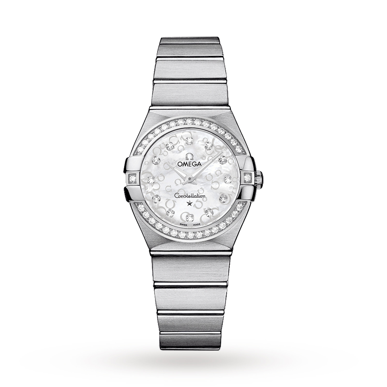 Omega constellation ladies watch with diamonds