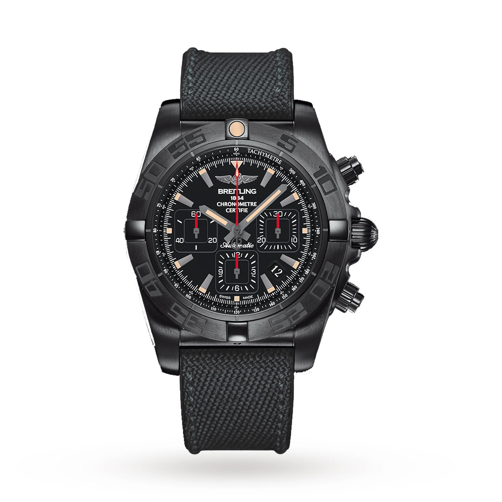 Breitling Chronomat 44 Black Steel Mens Watch Luxury Watches