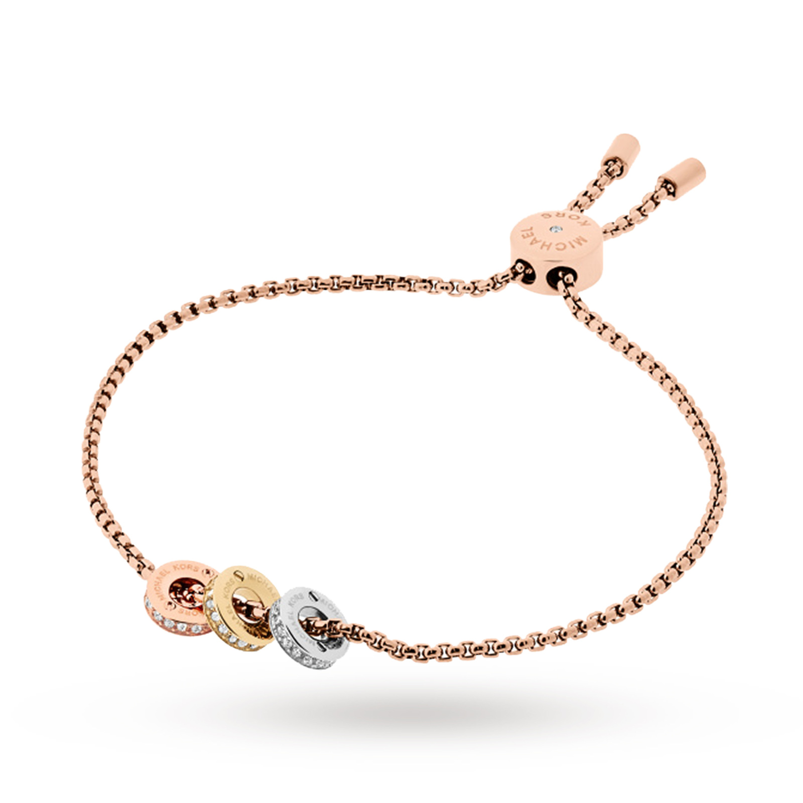 michael kors rose coloured buckle bangle